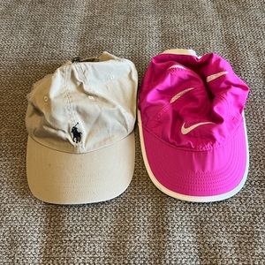 Nike and polo hat